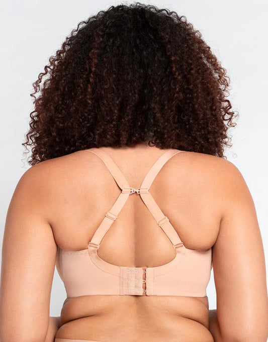 Smoothie Spacer Plunge T-shirt Bra - Latte
