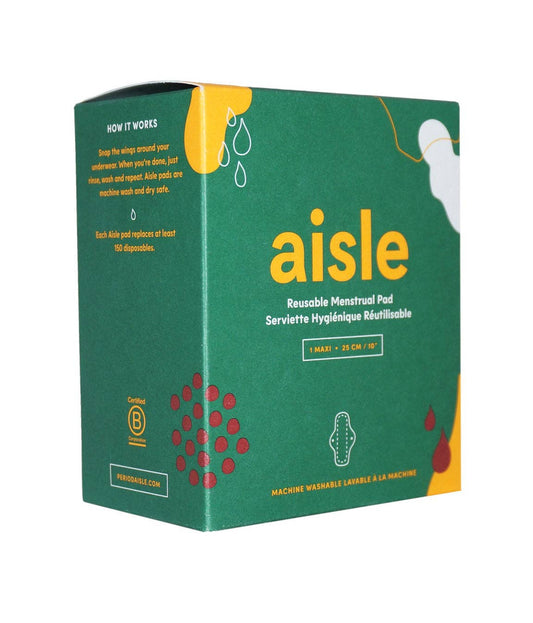 Leakproof Period Reusable Maxi Pad - Black