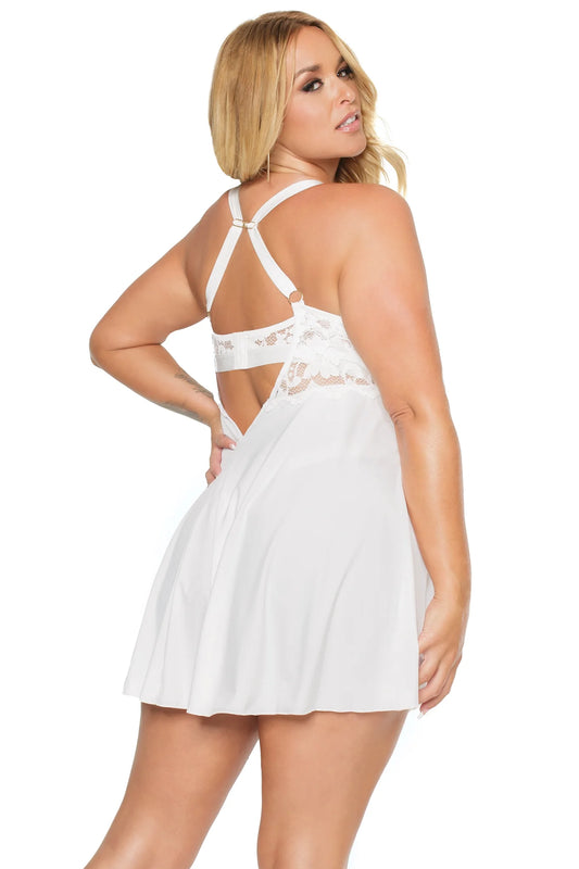 Babydoll (X) and Thong 22123 - White