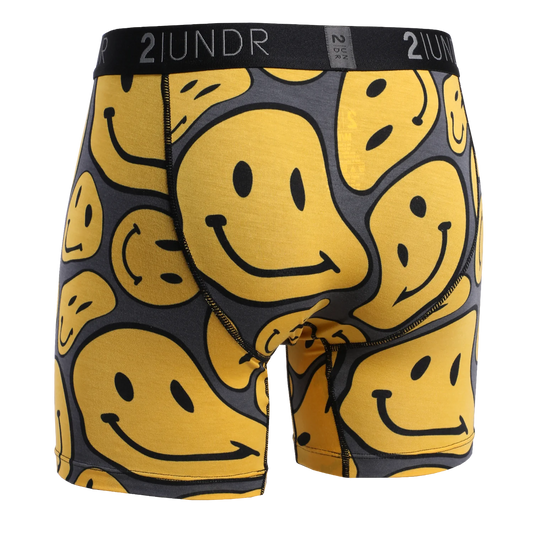 2UNDR 6" Swing Shift Boxer Brief - Smiley