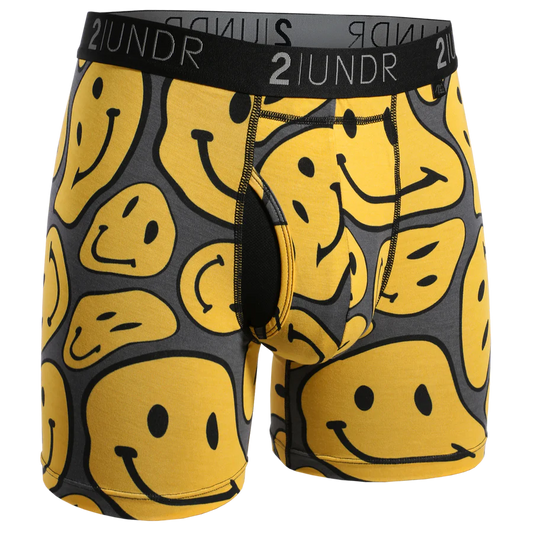 2UNDR 6" Swing Shift Boxer Brief - Smiley