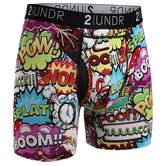 2UNDR 2PACK 6" Swing Shift Boxer Brief - Galactica/Boom Time