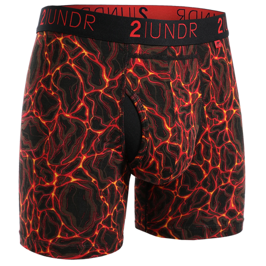2UNDR 6" Swing Shift Boxer Brief - Inferno