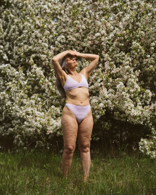 Wireless Triangle Bralette - Lilac