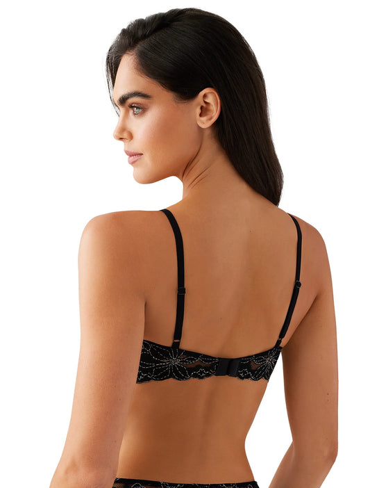 Feeling Famous Wireless Push Up Plunge T-shirt Bra 956209 017 - Night/Angel Wing