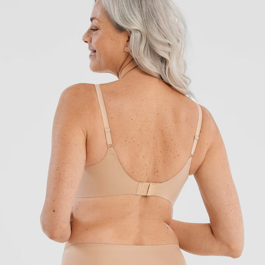 Starlette Wireless Plunge T-shirt Bra - Sand