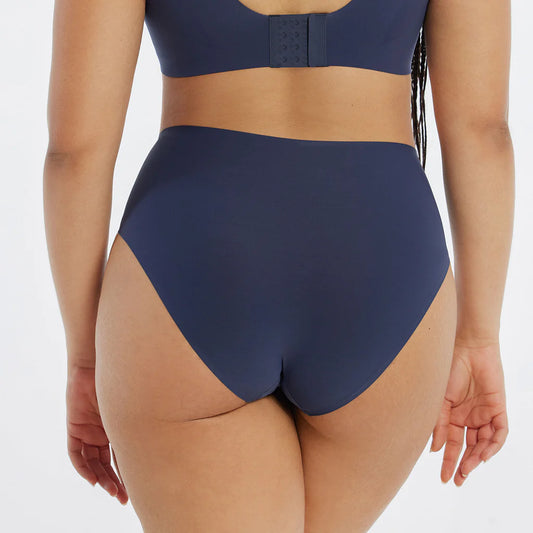 High Waisted Retro Bikini - Midnight Navy
