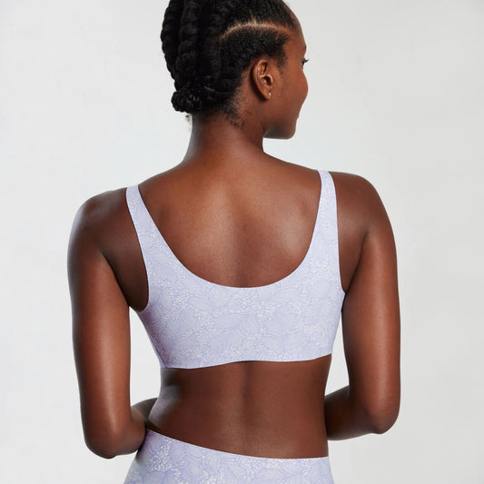 Bobbie (SC) Wireless Scoop T-shirt Bra - Moonstone Lace