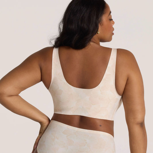 Bobbie (SC) Wireless Scoop T-shirt Bra - Champagne Ginkgo