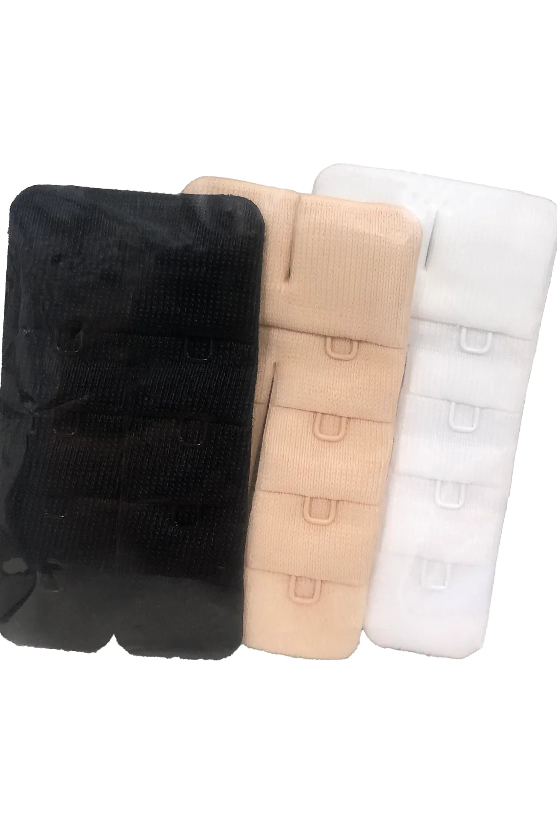 2-hook Flex Soft Back Bra Extenders (3 pack) BC30027 - Beige/Black/White