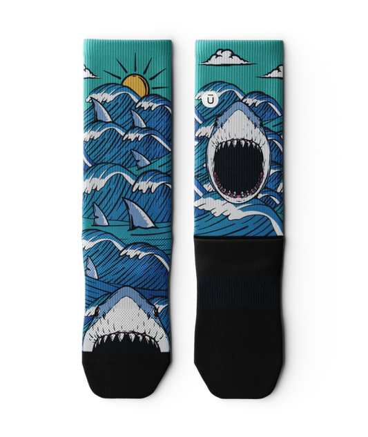 Jaws Unisex Performance Crew Socks