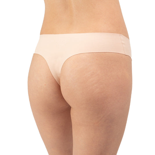 Organic Cotton Low Rise Thong - Pale