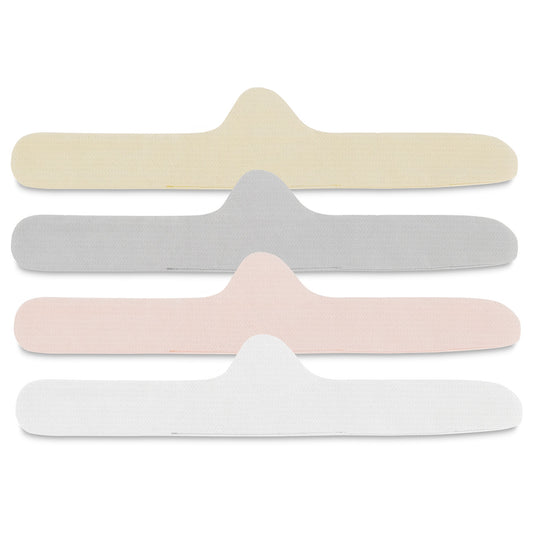 PURE Organic Cotton Bra Liner (4-pack) - Fawn Beige, Pearl White, Blush Pink, Stone Grey