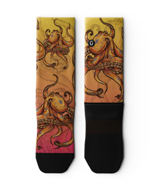 Unisex Performance Crew Socks - Octi-mistic