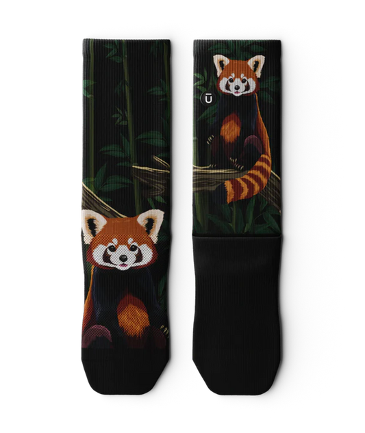 Red Panda Unisex Performance Crew Socks