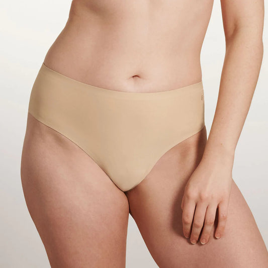 High Waisted Thong - Sand