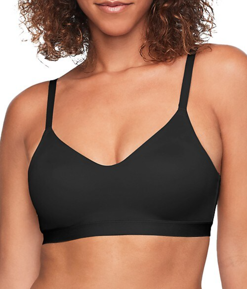 Warners Easy Does It Smoothing Bra, Women's Size XL, Black NEW