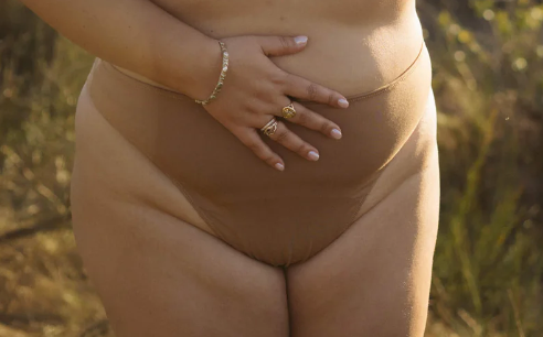 High Rise Thong - Tan