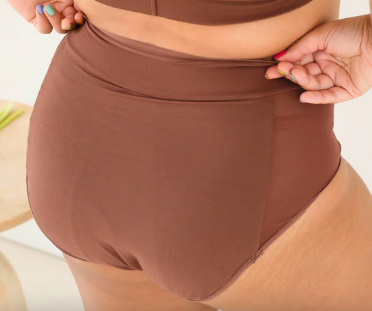 Freya - Super (45ml) - Leakproof Period High Waist Brief - Cacao