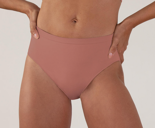 High Rise (X) Seamless Panty 21001BA - Roseclay