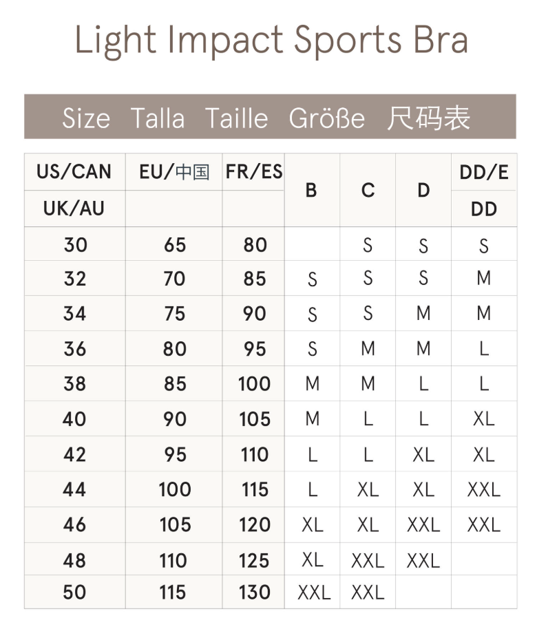 Light Impact Wireless Sport Bra 11061 - Black