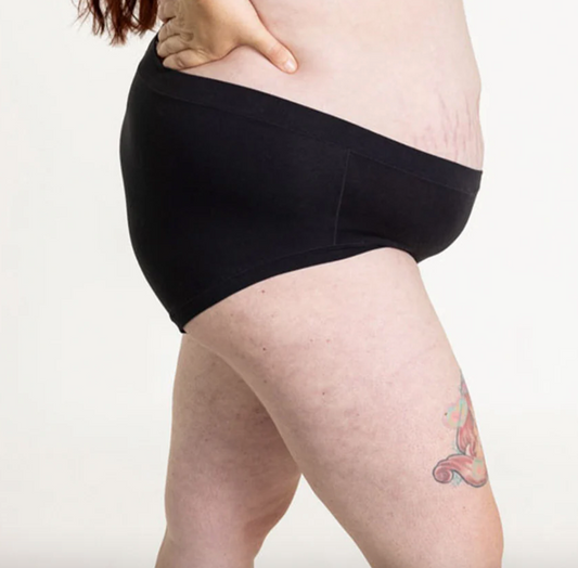 Pima Cotton (X) Maternity Low-Rise Brief - Black
