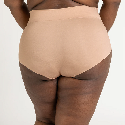 Soft Support High-Rise Briefs - Champagne