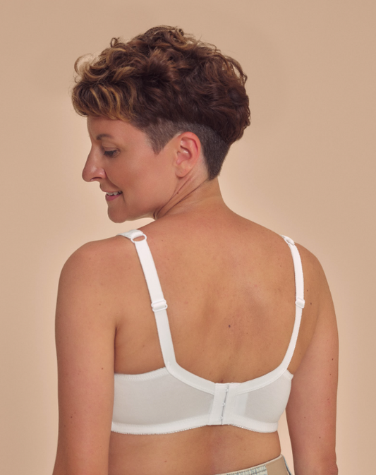 Katja Wireless 87% Organic Cotton Bra 45116 - White
