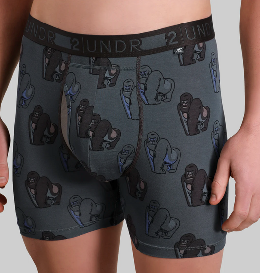 2UNDR 6" Day Shift Boxer Brief - Gorilla