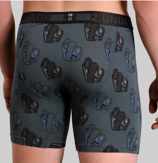 2UNDR 6" Day Shift Boxer Brief - Gorilla