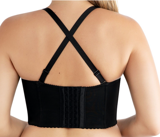 Stevie (X) Longline Multiway Strapless Bustier P50120 - Black