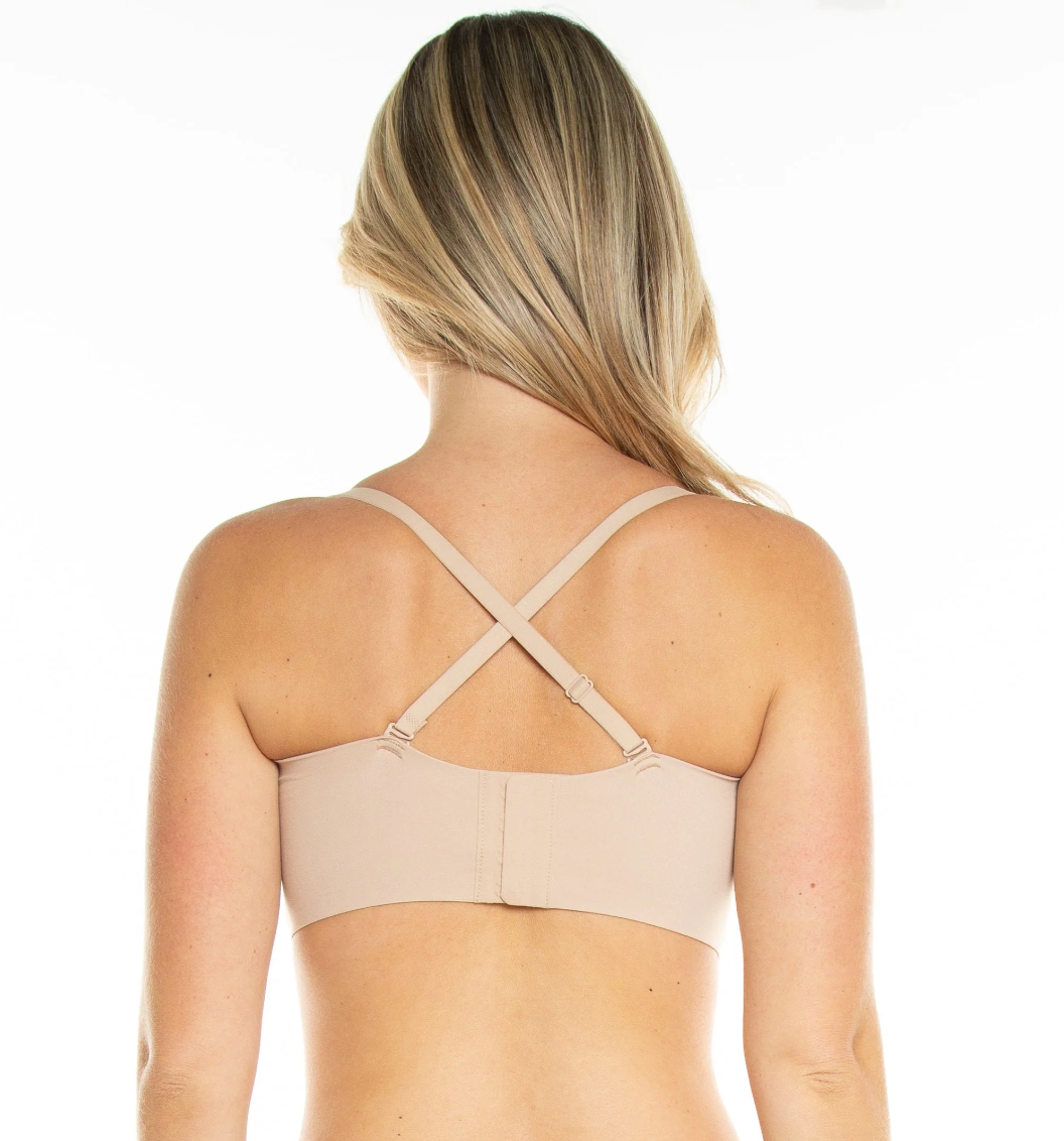 Invisible Edge Multiway Strapless Wireless Bandeau Bra 1702 - Beige