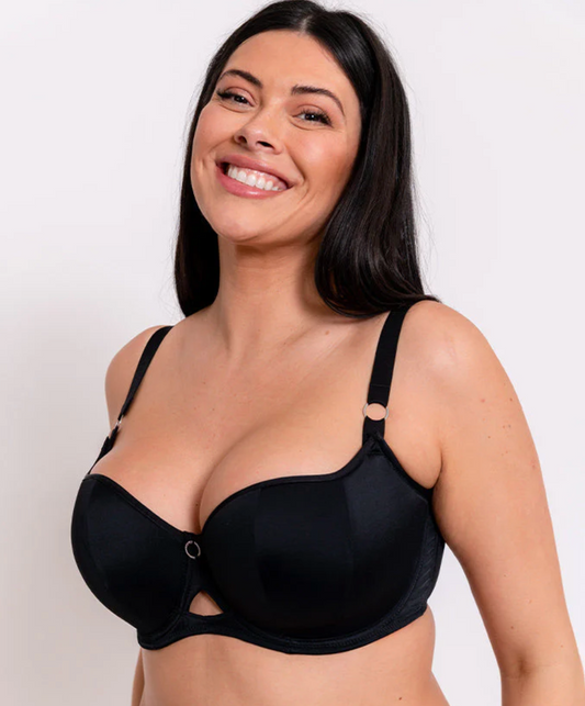 Boost Me Up Balcony Bra - Black