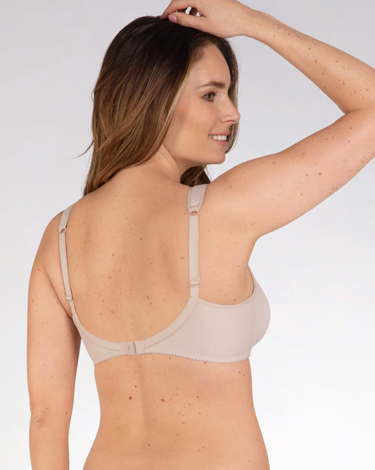 87% Cotton Wireless T-shirt Bra 5127 895 - Light Beige