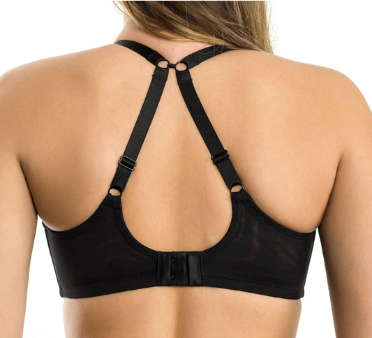 Olivia Plunge Lace Bra P4000 - Black