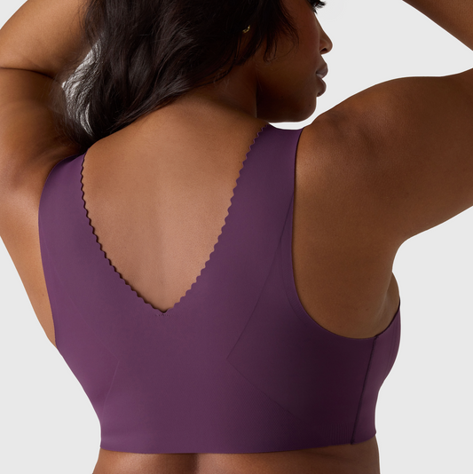 Evelyn (SC) Wireless T-shirt Bra - Plum