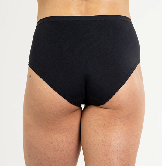 Pima Essentials Mid-Rise Bikini Panty - Black