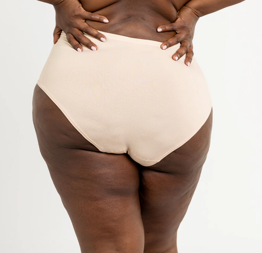 Pima Essentials Mid-Rise Bikini Panty - Light Beige