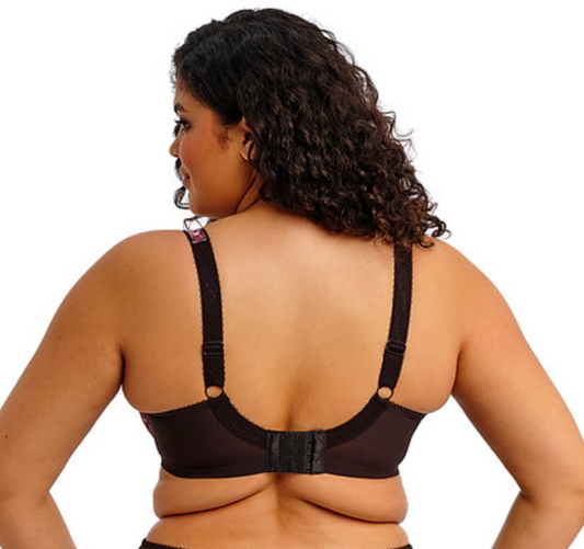 Morgan (SC) Stretch Lace Side Support Banded Bra EL4110 DAE - Dark Romance