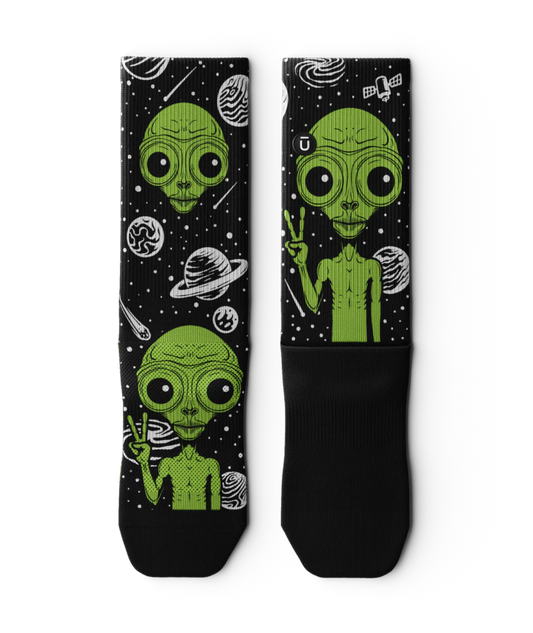 Spaced Out Unisex Performance Crew Socks