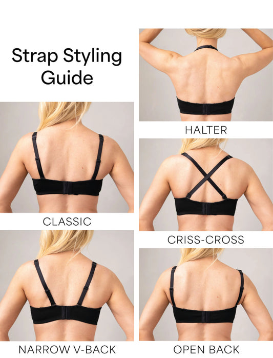 Taylor Multiway T-shirt Bra B1505 - Black