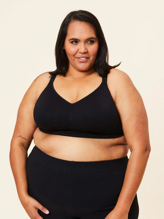 Basic Wireless Full Cup T-shirt Bralette 28-8005-06 - Black