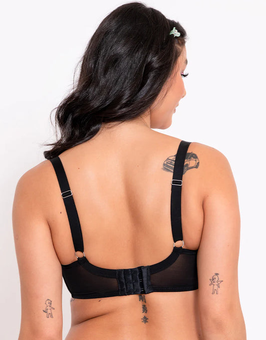 Boost Me Up Balcony Bra - Black