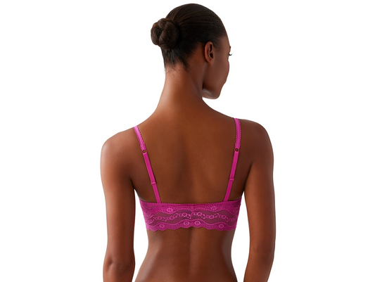 Lace Kiss (SC) Bralette 910182 - Fuchsia Red