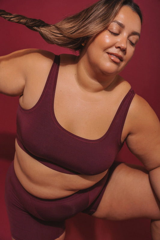 Sporty Bralette (SC) - Maroon