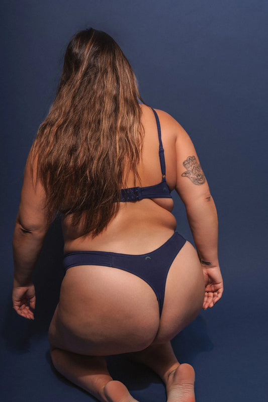 Low Profile Mineral Thong - Navy