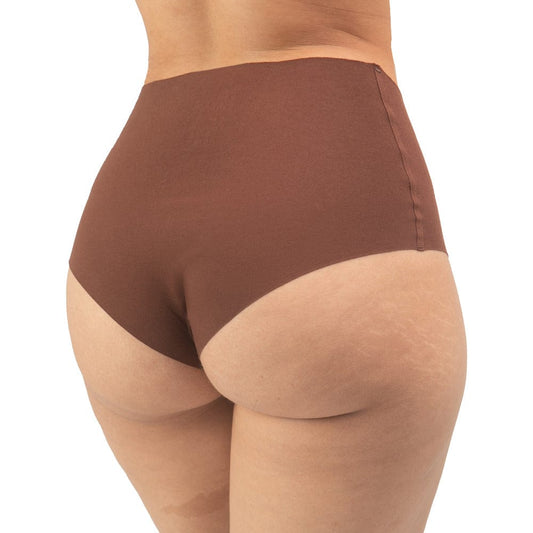 Organic Cotton High Waist Hipster - Mocha