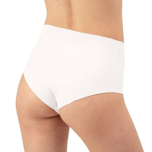 Organic Cotton High Waist Hipster - White