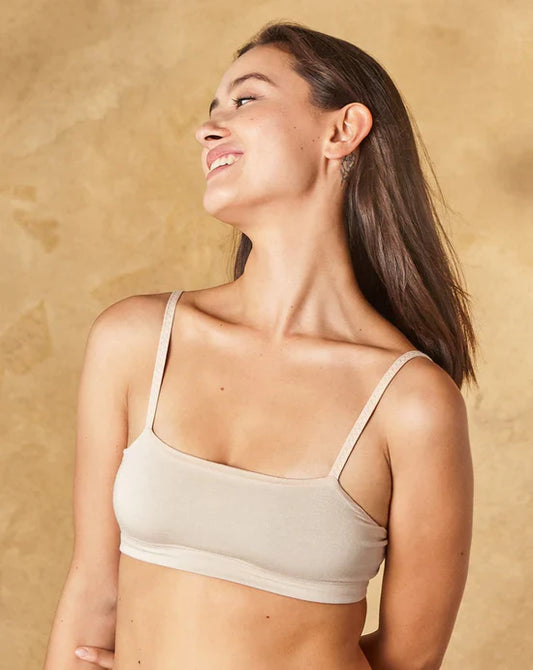 Mineral Wireless Tata Bralette - Beige