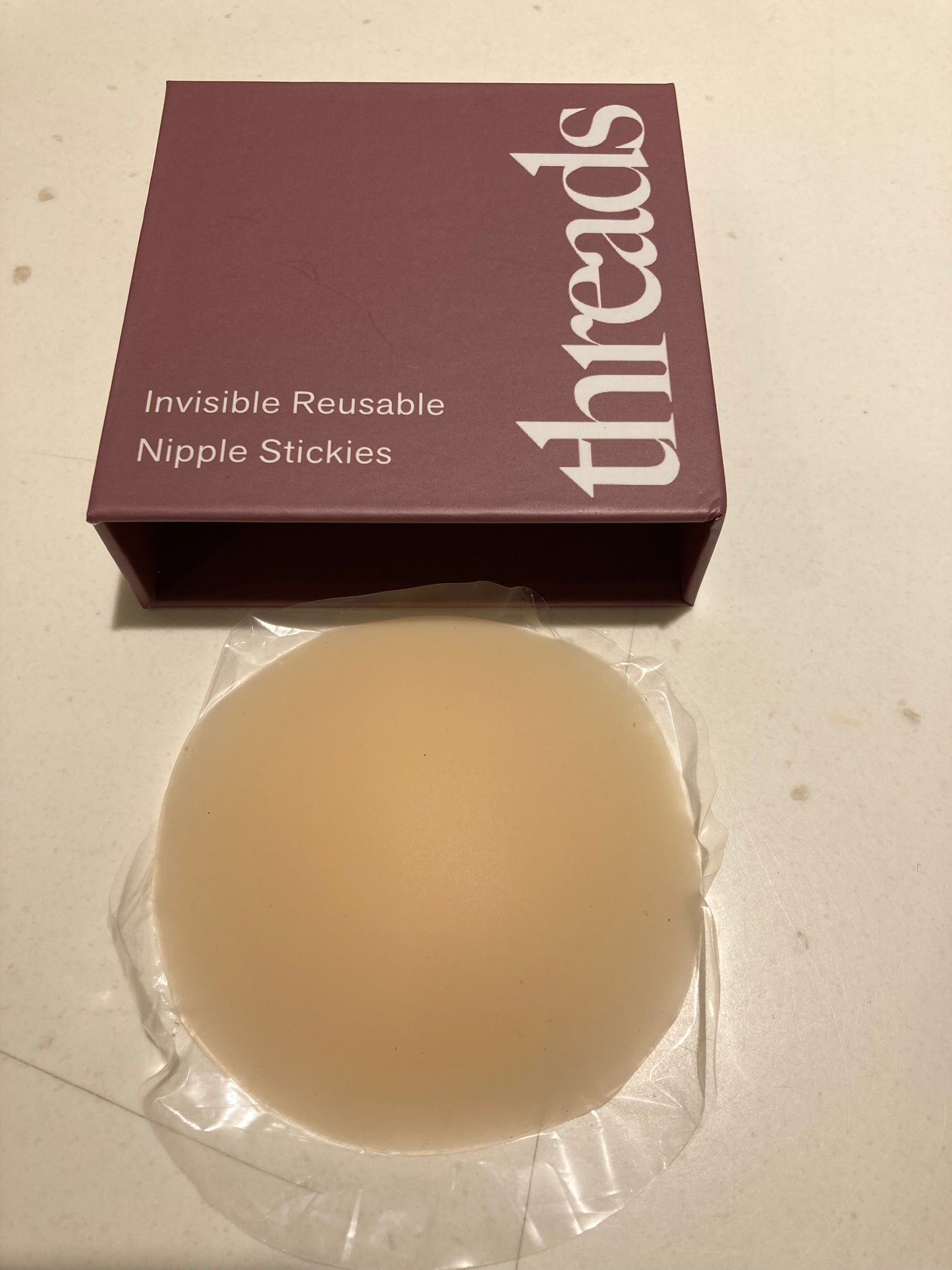 Threads Invisible Reusable Adhesive 8 cm Nipple Stickies N1 - Chai
